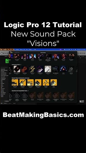 Logic Pro 12 Update | Visions Pack | Beat Making Basics #shorts