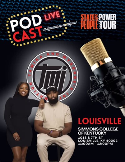 Mysonne Linen | 🎤 LOUISVILLE, it’s your time! We’re pulling up to Simmons College of Kentucky for a special LIVE taping of the TMI Podcast during the... | Instagram