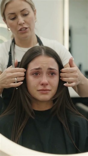 She Cried While Getting Her Long Hair Cut 😢✂️ | Emotional Hair Transformation #haircrush