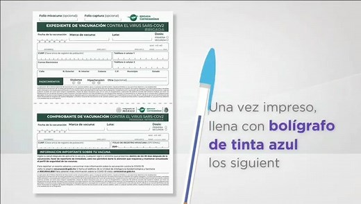 A continuación te explicamos de manera muy simple como se descarga y se hace el llenado del expediente de vacunación en https://mivacuna.salud.gob.mx/ Recuerda que el llegar con este documento impreso y lleno acelera el proceso para recibir la vacuna en cada módulo y nos permite tener mayor eficacia y un mejor orden durante la Jornada. | Ciudad Naucalpan / Gobierno Municipal 2025-2027.