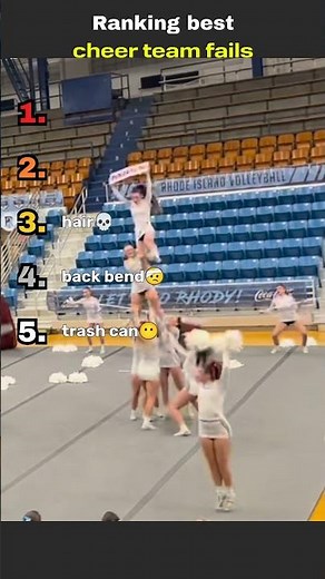 Ranking Cheer Gone Wrong Moments #cheerleading #fails #ranked