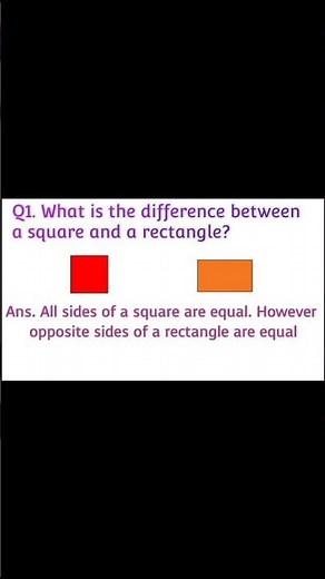Difference between Square and Rectangle