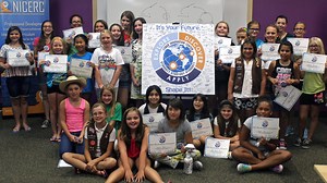 Girl Scouts learn circuitry at cyber workshop