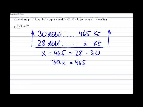 Trojčlenka - příklad 1