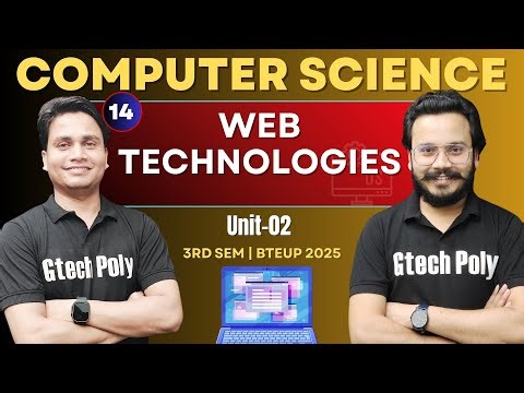 Web Technologies | HTML | Unit -02 P-010 | 3rd Sem by Deepak Sir BTEUP 2025