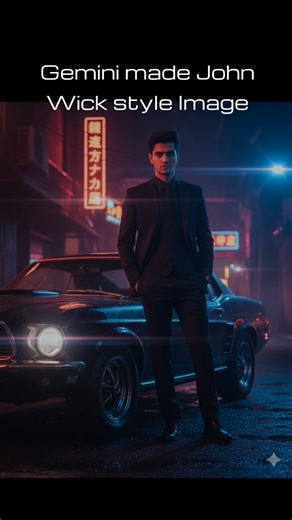 John Wick Style AI Photo in 1 Click 🤯 | Free Prompt Inside! #ai #johnwick #short