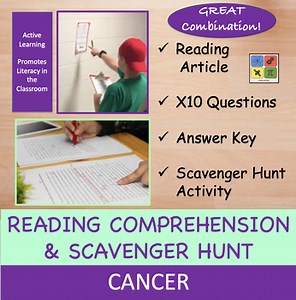 Cancer Reading Passages & Scavenger Hunts Bundle