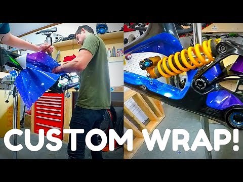 HOW TO CUSTOM WRAP A BIKE FRAME!