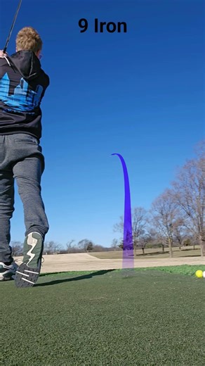 literally my first swing in over a year!#golf #golfswing #drivingrange #9iron #golflife #golfing