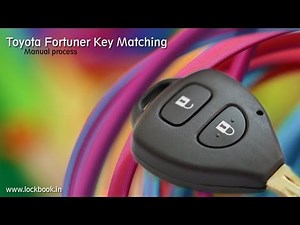 Toyota Fortuner Key Matching (Manual Procedure)