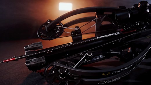 Design. Details. Performance. Take an in-depth look at the NEW for 2021 Siege RS410 410 FPS (yes – actual speed with 400-grain arrow!) | 26.5” long | SAFE de-cocking #tenpointcrossbows #crossbows #crossbowhunting #archery #hunting #bowhunting | TenPoint Crossbow Technologies