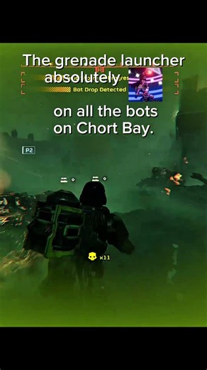 All the bots are afraid of the Grenade Launcher 🤑🤑🤑🤑🤑. #helldivers2 #helldivers #helldivers2game