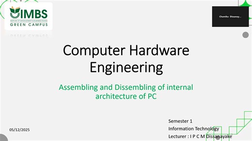 2025-12-05_Day 7 - Assembling and Dissembling of PC