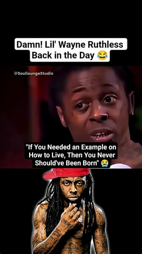 Bro Didn't GAF! 😭 | Lil' Wayne was a Savage! #rolemodel #viral #shorts