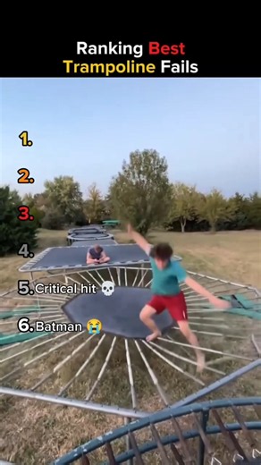 Ranking Best Trampoline Fail #ranking #shorts #fail