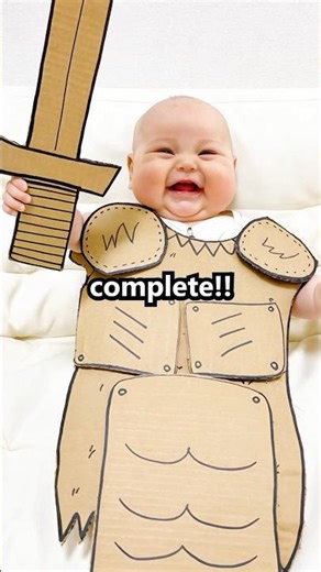 The Cutest Monster Hunter: Baby Noah & His Cardboard Sword and Armor