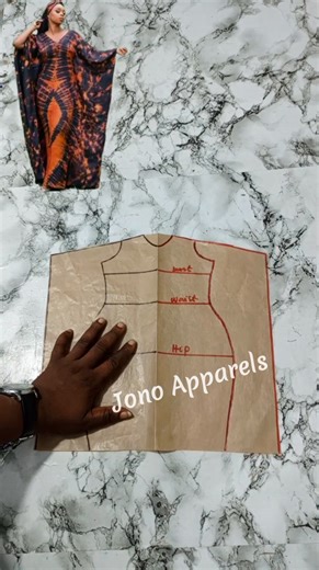 1.5K views · 26 reactions | Easy way to pattern and draft a caftan dress. Watch the video on this my page for more clarification and understanding. | Jono Apparels | Facebook