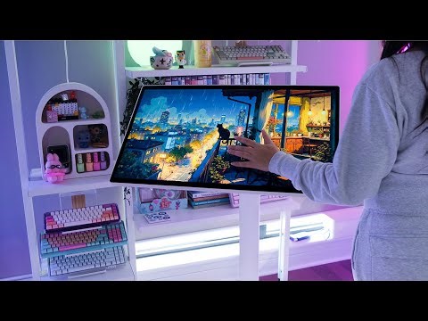 Day in the life with the LG Smart Monitor Swing | 32" 4K work & play on wheels!