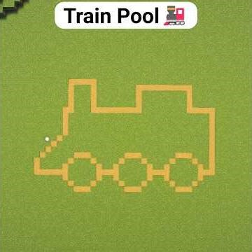 Minecraft Train Swimming Pool 🚂 Build No Music #minecraft