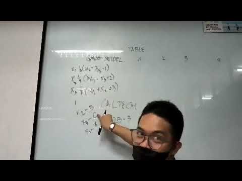 GAUSS-SEIDEL CALTECH | Advance Engineering Mathematics (ADMATH)