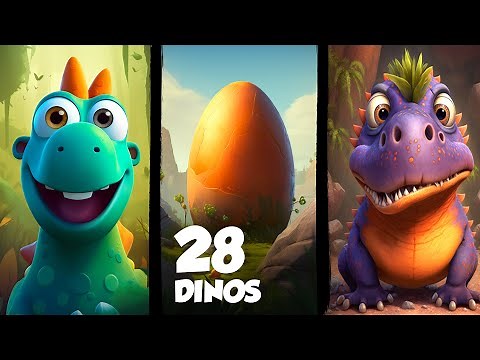 Dinosaurs for kids - Learn names and fun facts about 28 most famous Dinos