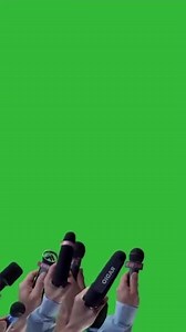 Download Mic Isolated on Green Screen, Microphone Cut Out on Green Chroma Background for free