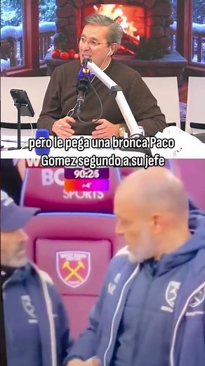 Paco Jémez's outburst at his boss Nuno (the assistant coach reprimands the head coach)