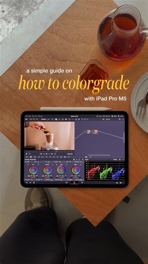 Jazzie on Instagram: "I’ve been color grading on DaVinci Resolve for iPad Pro and thought I’d share a bit of the process. This app is free, and has pre-installed LUTs already, though it is recommended for iPad Pro M1 or newer for better performance. colorgraded with Supercolors (more details on the link on my profile) shot on iPhone 16 Pro Max and 17 Pro Max edited on iPad Pro M5"