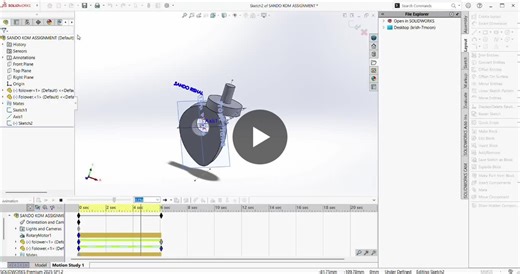 #solidworks #mechanicalengineering #caddesign #cammechanism #engineeringstudent #designengineering #learningjourney | Sando Rishal