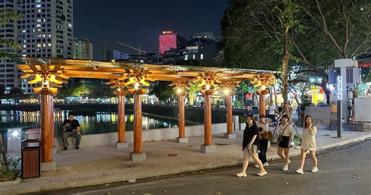 Phố đi bộ mô phỏng không gian Giảng Võ trường chưa đủ hấp dẫn dịp cuối tuần