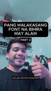 TOP 5 PANG MALAKASAN NA FONT ( PART 2 ) #AllanReyesDesigns | Allan Reyes Designs