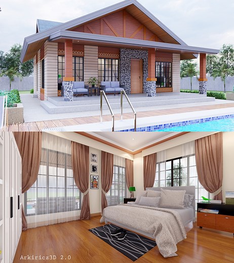 Beautiful Resthouse Design🏠💚 Every Detail Designed for Relaxation #resthousedesign | Arkiricz 3D 2.0