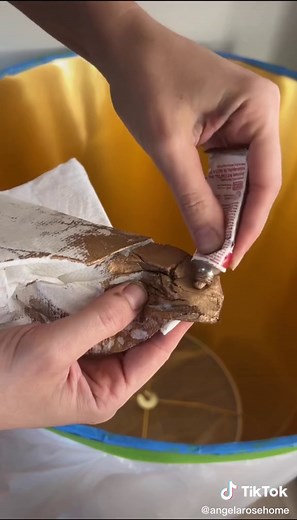 DIY Trick to Tone Down Bright Gold Decor - Dining Room Light Lowering Tutorial