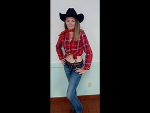 Cowgirl Samantha Wearing a Knotted Shirt