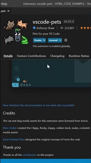 AMAZING & FUNNY VS Code Extension - Coding with pets