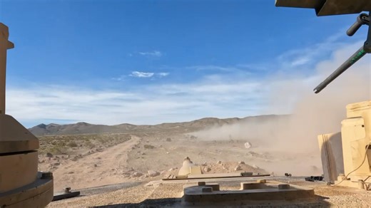 M1A2 Abrams from 1/11ACR at Fort Irwin, CA sending a CAN round downrange. For the uninitiated, the M1028 Canister round is a 120mm buckshot that sends over 1000 3/8” metal balls hurtling down range to the despair of pedestrians, unarmored vehicles, and more. Video courtesy of Austin Zavala. | Tankers