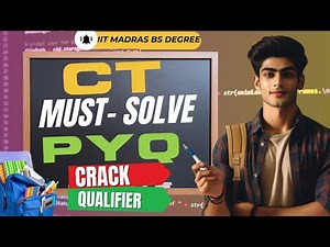 iitm qualifier exam question paper | Most important Computational Thinking (CT) PYQ