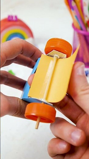 🤩 ¡GENIAL! Aspiradora DIY de Papel para Niños 🌈 #ManualidadesNiños #DIY