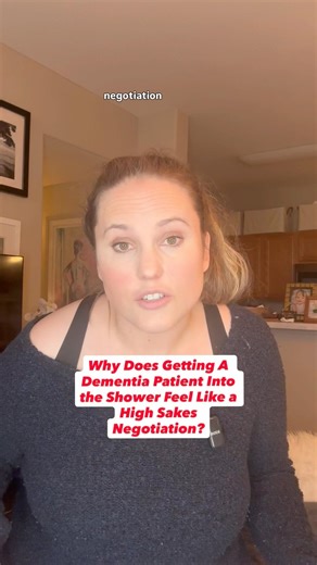 20 Second Solution to Getting A Dementia Patient to Shower #dementia