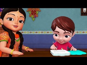 Homework, Homework! Hota Hai Accha! | Hindi Rhymes for Children | Infobells