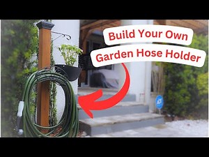 Build Your Own Garden Hose Holder | DIY Mounted Hose Bracket with Planter