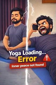 Just for fun..Yoga loading error .. inner peace not found) by Dr N Vashishta
