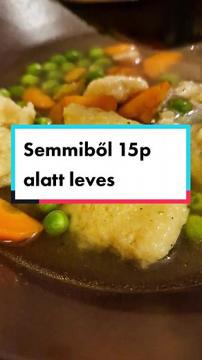 Semmiből 15p alatt készített borsóleves recept