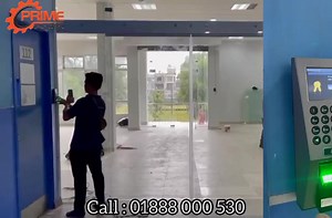 Automatic sliding door in Bangladesh Automatic sliding sensor door...