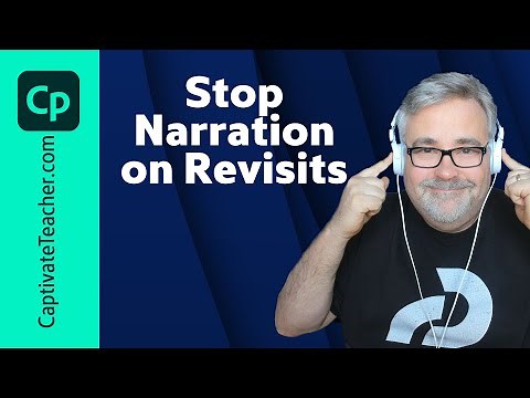 All-New Adobe Captivate - Stop Narration on Slide Revisits
