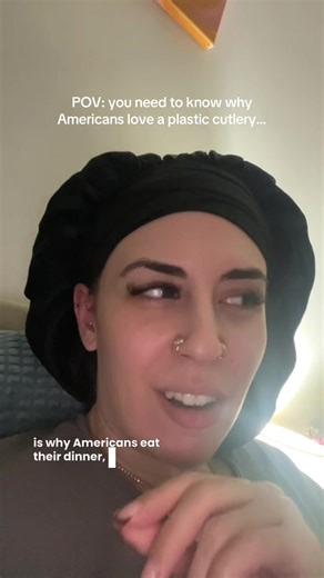 Excuse my appearance but would love to know why Americans eat off plastic cutlery all the time. Help #fyp