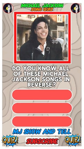 MJ Challenge: Guess The Songs BACKWARDS #michaeljackson #musicquiz