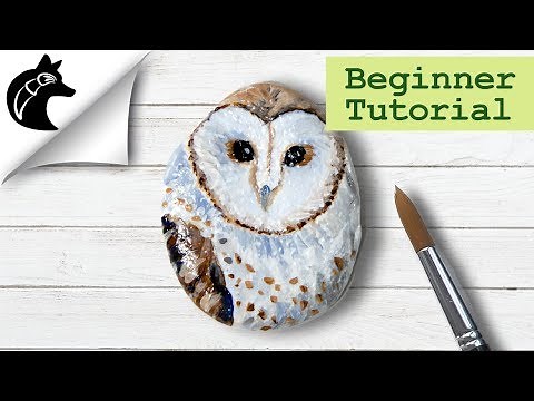 Rock Painting Tutorial for Beginners Owl