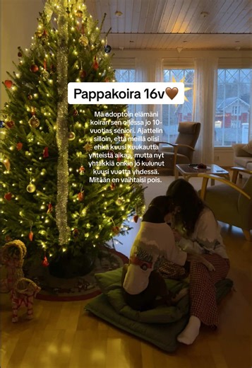 Adoptoin Joyn kaksi viikkoa ennen kuin pakkasin elämäni laatikoihin ja muutin uuteen maahan ilman turvaverkkoja. Meistä hioutui nopeasti erottamaton kaksikko kaiken uuden keskellä. En uskaltanut silloin edes unelmoida, että saataisiin näin monta yhteistä vuotta. Elämäni koira, sydänkoira, sielunkoira. Kaikkea niitä ja vielä enemmänkin🤎 #koiratsuomi #rescuekoira #seniorikoira #koiranelämää #tiktoksuomi