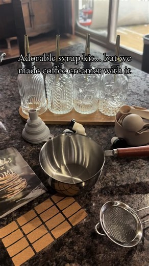 DIY Vanilla Coffee Creamer from Home Syrup Kit